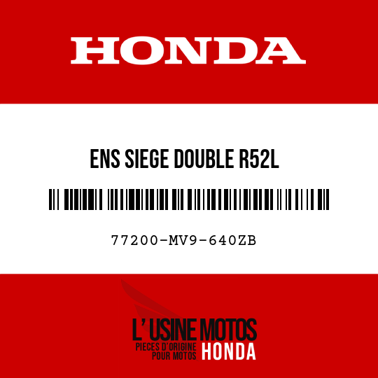 image de 77200-MV9-640ZB ENS SIEGE DOUBLE R52L