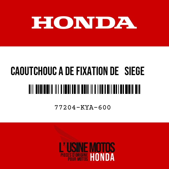 image de 77204-KYA-600 CAOUTCHOUC A DE FIXATION DE   SIEGE