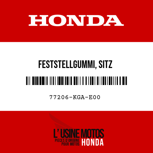 image de 77206-KGA-E00 FESTSTELLGUMMI, SITZ