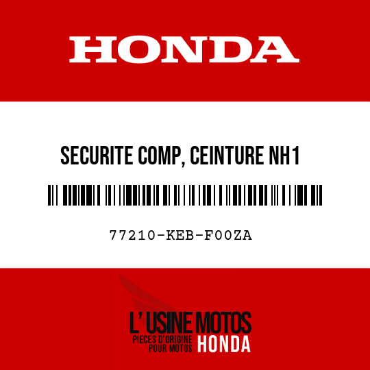 image de 77210-KEB-F00ZA SECURITE COMP, CEINTURE NH1 