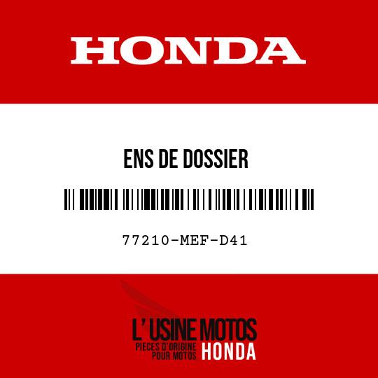 image de 77210-MEF-D41 ENS DE DOSSIER