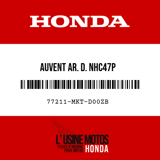 image de 77211-MKT-D00ZB AUVENT AR. D. NHC47P