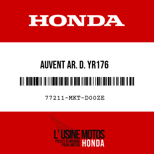 image de 77211-MKT-D00ZE AUVENT AR. D. YR176