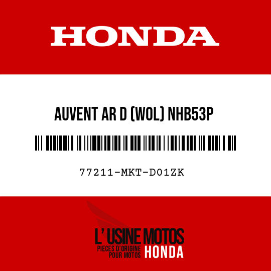 image de 77211-MKT-D01ZK AUVENT AR D (WOL) NHB53P