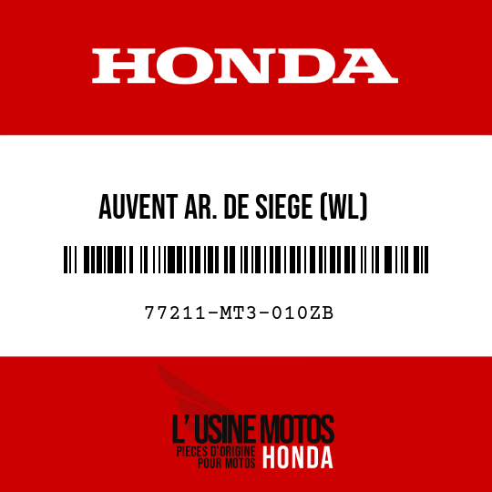image de 77211-MT3-010ZB AUVENT AR. DE SIEGE (WL) NH295M/TYPE2 