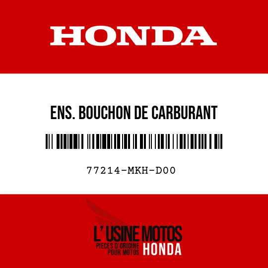 image de 77214-MKH-D00 ENS. BOUCHON DE CARBURANT