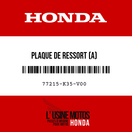 image de 77215-K35-V00 PLAQUE DE RESSORT (A)