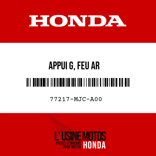 image de 77217-MJC-A00 APPUI G, FEU AR