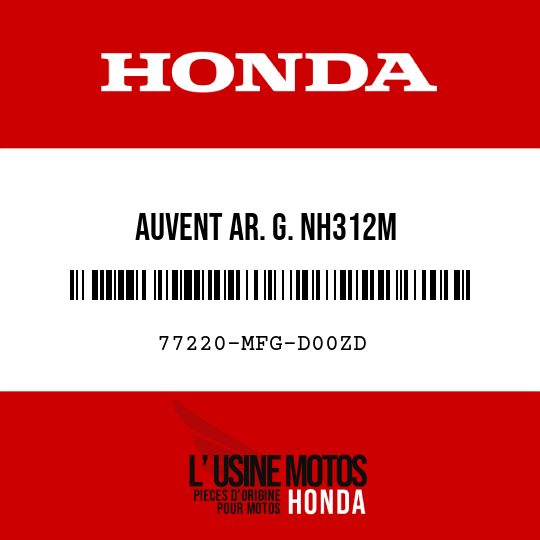 image de 77220-MFG-D00ZD AUVENT AR. G. NH312M