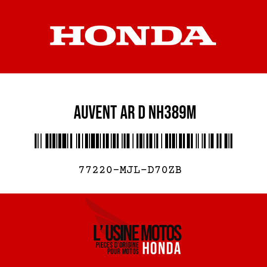 image de 77220-MJL-D70ZB AUVENT AR D NH389M