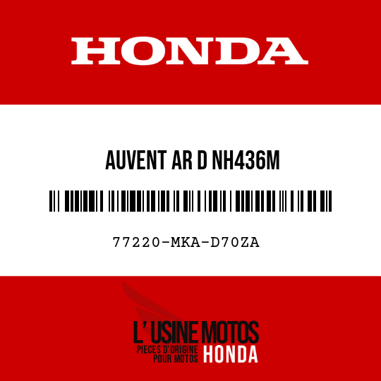 image de 77220-MKA-D70ZA AUVENT AR D NH436M