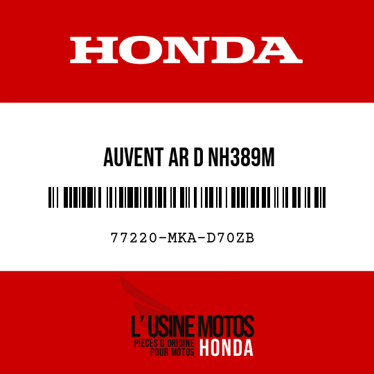 image de 77220-MKA-D70ZB AUVENT AR D NH389M