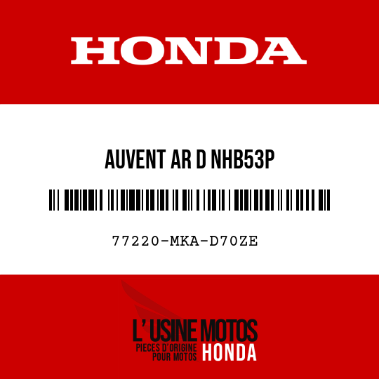 image de 77220-MKA-D70ZE AUVENT AR D NHB53P