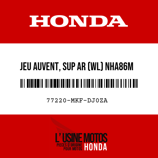 image de 77220-MKF-DJ0ZA JEU AUVENT, SUP AR (WL) NHA86M