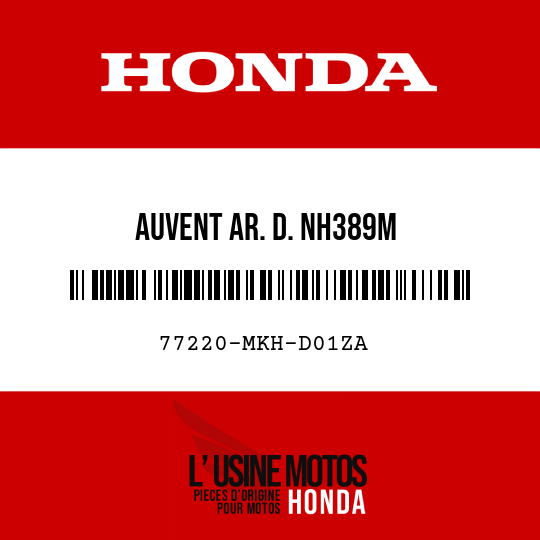 image de 77220-MKH-D01ZA AUVENT AR. D. NH389M