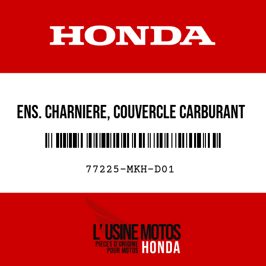 image de 77225-MKH-D01 ENS. CHARNIERE, COUVERCLE CARBURANT