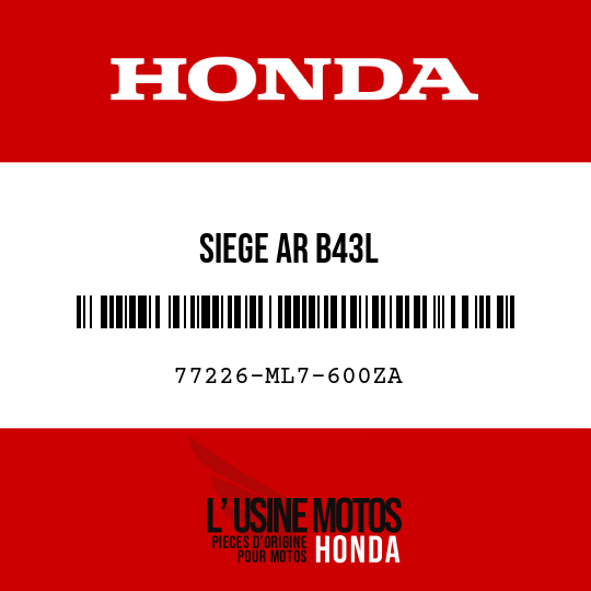 image de 77226-ML7-600ZA SIEGE AR B43L 