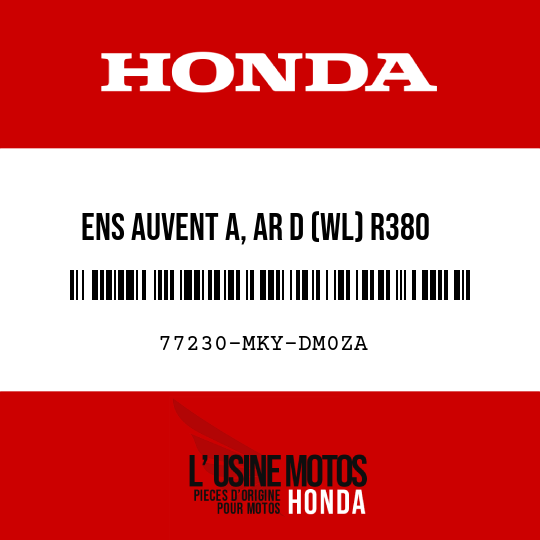 image de 77230-MKY-DM0ZA ENS AUVENT A, AR D (WL) R380