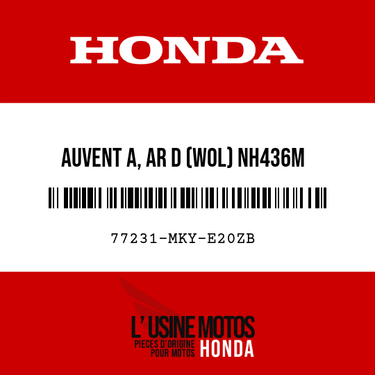 image de 77231-MKY-E20ZB AUVENT A, AR D (WOL) NH436M
