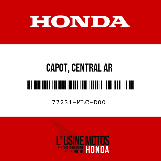 image de 77231-MLC-D00 CAPOT, CENTRAL AR