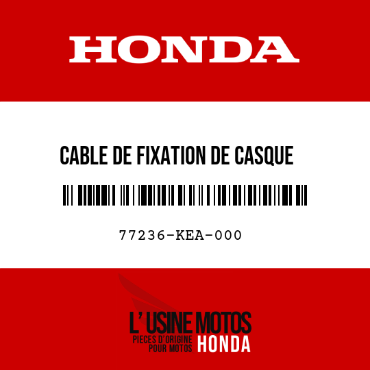 image de 77236-KEA-000 CABLE DE FIXATION DE CASQUE