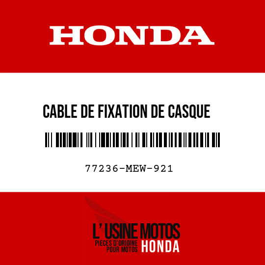 image de 77236-MEW-921 CABLE DE FIXATION DE CASQUE