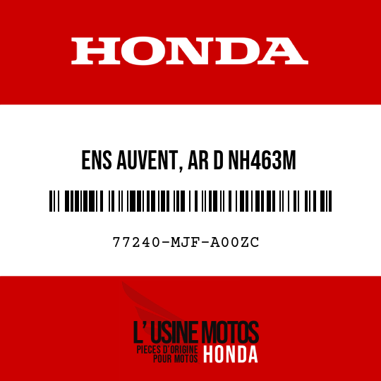 image de 77240-MJF-A00ZC ENS AUVENT, AR D NH463M
