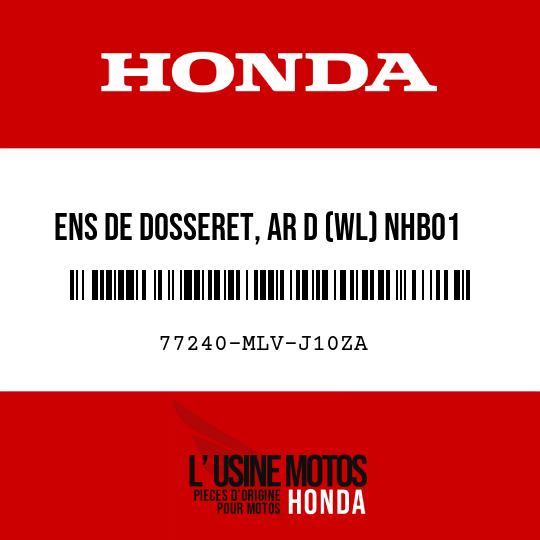 image de 77240-MLV-J10ZA ENS DE DOSSERET, AR D (WL) NHB01