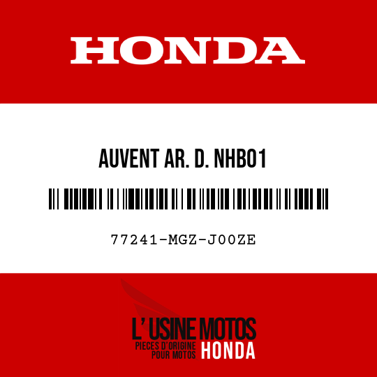 image de 77241-MGZ-J00ZE AUVENT AR. D. NHB01