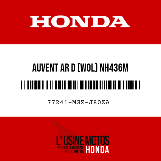 image de 77241-MGZ-J80ZA AUVENT AR D (WOL) NH436M