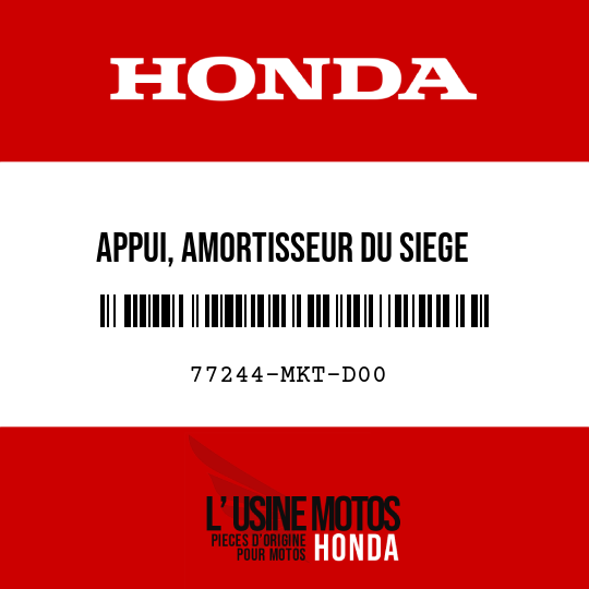 image de 77244-MKT-D00 APPUI, AMORTISSEUR DU SIEGE