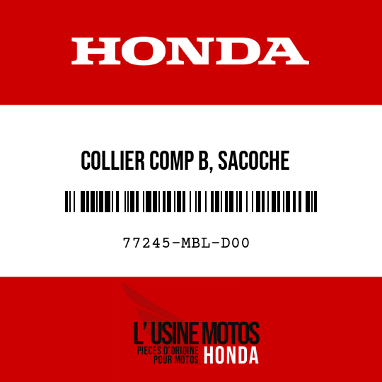 image de 77245-MBL-D00 COLLIER COMP B, SACOCHE