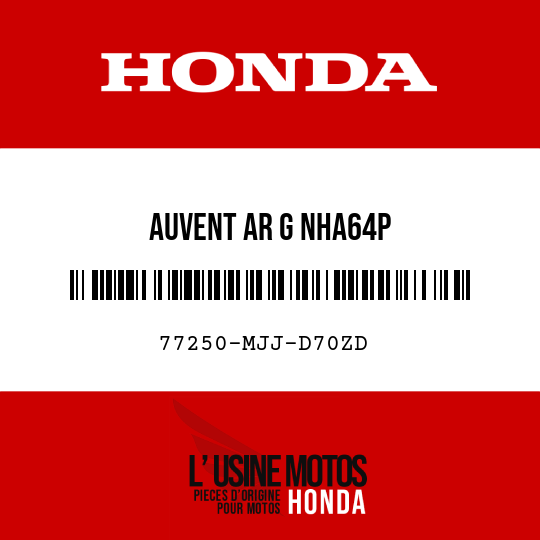 image de 77250-MJJ-D70ZD AUVENT AR G NHA64P