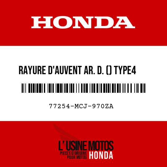 image de 77254-MCJ-970ZA RAYURE D'AUVENT AR. D. () TYPE4