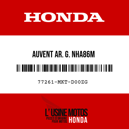 image de 77261-MKT-D00ZG AUVENT AR. G. NHA86M