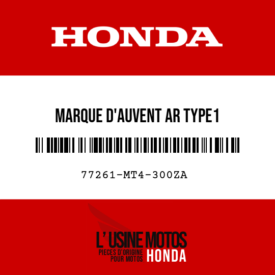 image de 77261-MT4-300ZA MARQUE D'AUVENT AR TYPE1