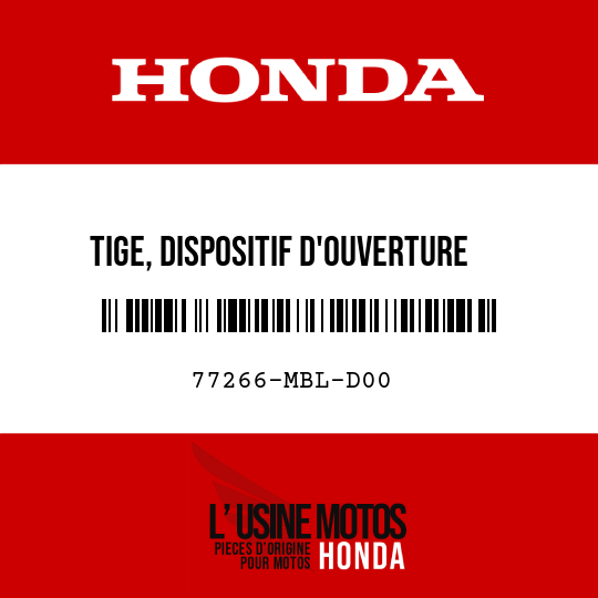 image de 77266-MBL-D00 TIGE, DISPOSITIF D'OUVERTURE