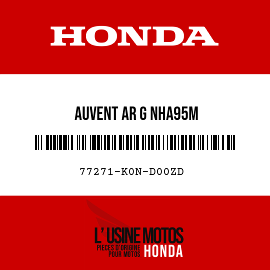 image de 77271-K0N-D00ZD AUVENT AR G NHA95M