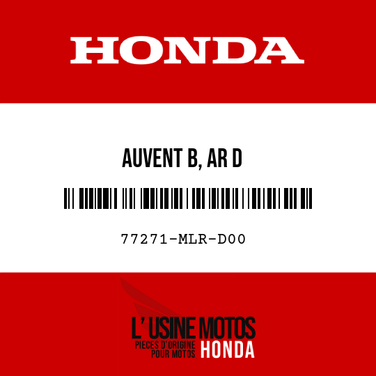 image de 77271-MLR-D00 AUVENT B, AR D