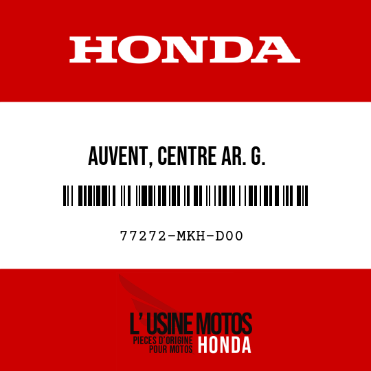 image de 77272-MKH-D00 AUVENT, CENTRE AR. G.