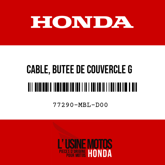image de 77290-MBL-D00 CABLE, BUTEE DE COUVERCLE G
