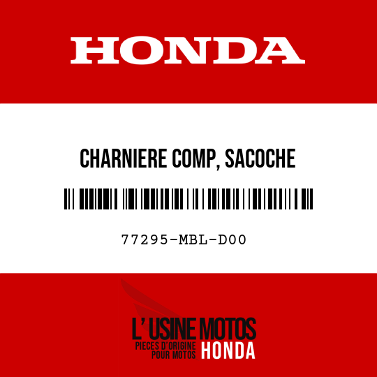 image de 77295-MBL-D00 CHARNIERE COMP, SACOCHE