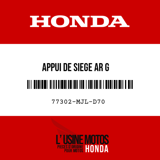 image de 77302-MJL-D70 APPUI DE SIEGE AR G