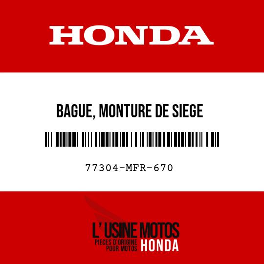 image de 77304-MFR-670 BAGUE, MONTURE DE SIEGE