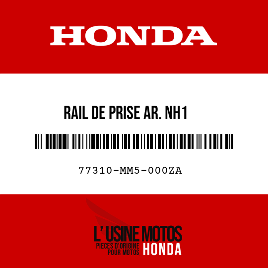 image de 77310-MM5-000ZA RAIL DE PRISE AR. NH1 