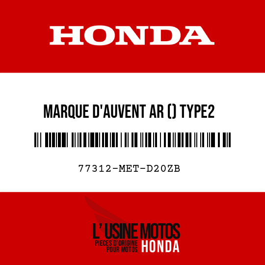 image de 77312-MET-D20ZB MARQUE D'AUVENT AR () TYPE2