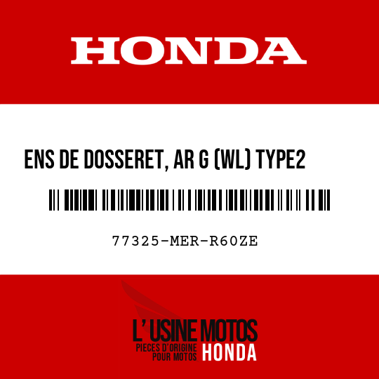 image de 77325-MER-R60ZE ENS DE DOSSERET, AR G (WL) TYPE2     1