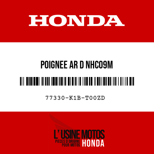 image de 77330-K1B-T00ZD POIGNEE AR D NHC09M