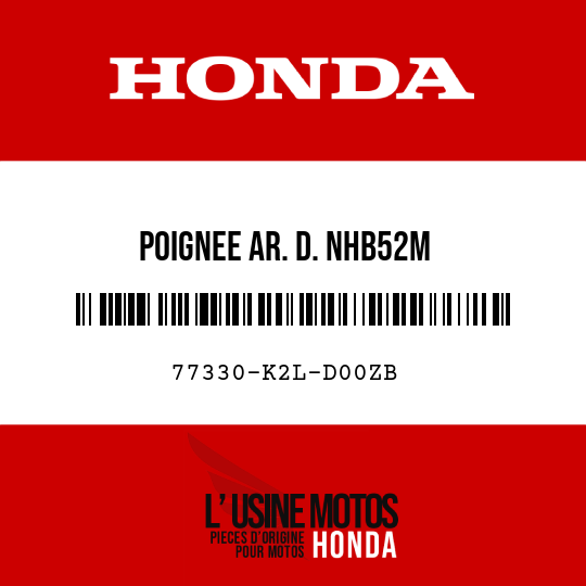 image de 77330-K2L-D00ZB POIGNEE AR. D. NHB52M