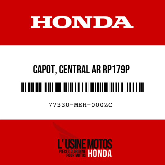 image de 77330-MEH-000ZC CAPOT, CENTRAL AR RP179P